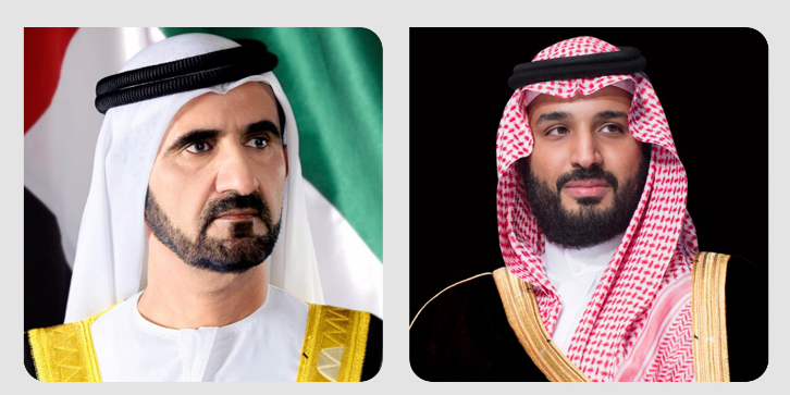 ولي العهد يتلقى رسالة خطية من نائب رئيس دولة الإمارات