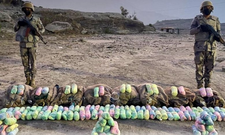 إحباط عملية تهريب 122 كغم من نبات القات المخدر بمنطقة عسير