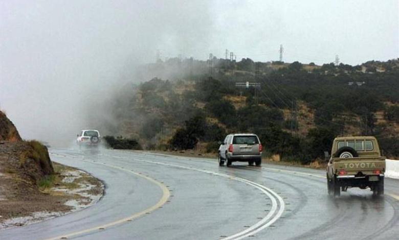 منطقة الباحة تتعرض لأمطار متوسطة مصحوبة برياح نشطة