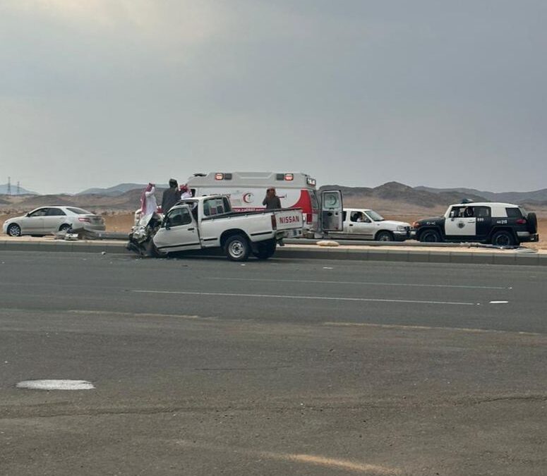 حادث مروري مروِّع أمام مستشفى الولادة والأطفال بمحافظة بيشة