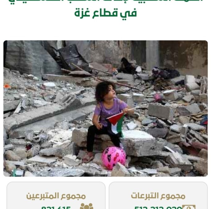 تخطت نصف مليار ريال .. حملة إغاثة أهالي فلسطين