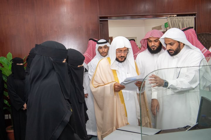 وزير الشؤون الدينية يتابع أعمال مقر إدارة المساجد بمحافظة جدة
