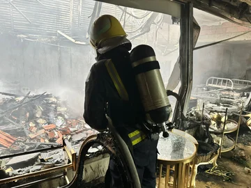 احتراق وحدتين سكنيتين .. والدفاع المدني ينجح في إخمادهما في الرياض