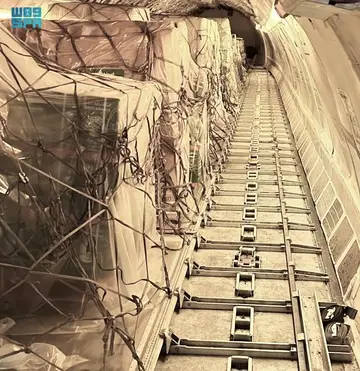 الطائرة الإغاثية الـ 22 تتجه إلى مطار العريش المصري