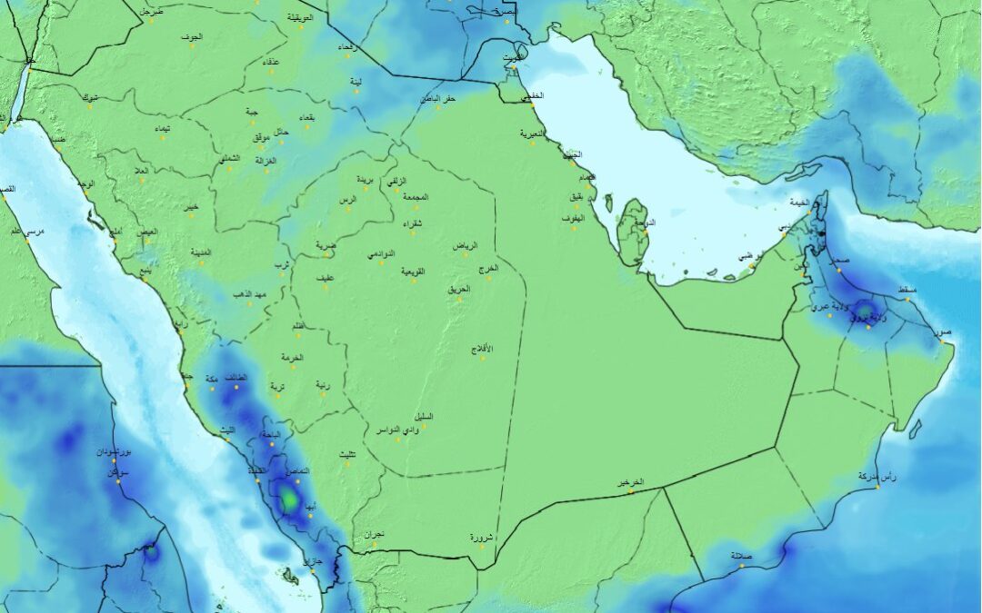 أبرز الظواهر الجوية المتوقعة اليوم على مناطق المملكة