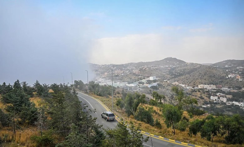 هطول أمطار رعدية مصحوبة برياح شديدة على منطقة جازان