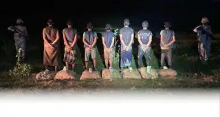 ضبط 7 مخالفين قبل تهريبهم 143 كغم من القات المخدر بمنطقة جازان