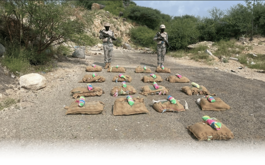 إحباط عملية تهريب 180 كغم من نبات القات المخدر بجازان