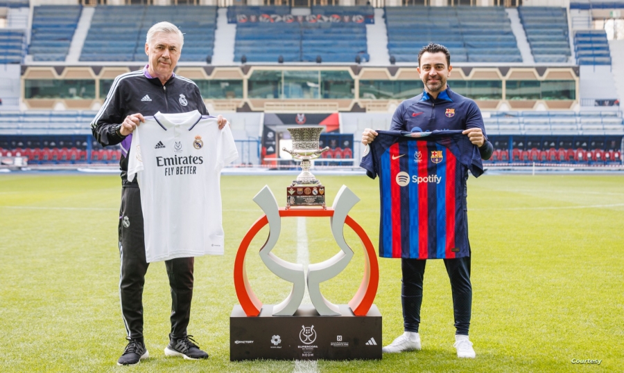 كلاسيكو الأرض .. ريال مدريد وبرشلونة يتنافسان بالرياض غدًا في نهائي كأس السوبر الإسباني