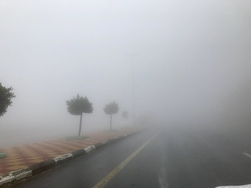 تكوُّن ضبابٍ على منطقة المدينة المنورة