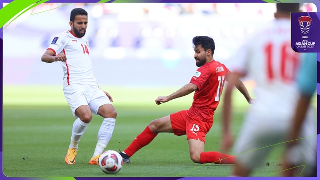 كأس آسيا .. البحرين يتأهل من معبر الأردن بهدف نظيف