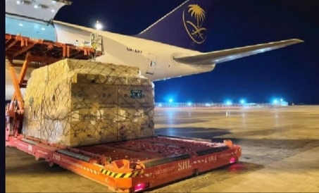 الطائرة الإغاثية السعودية الرابعة تتجه إلى أوكرانيا