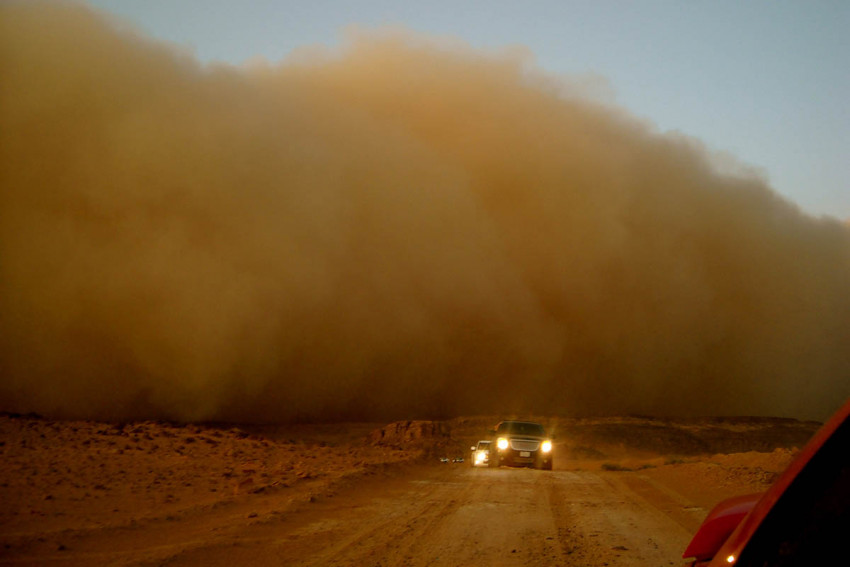 العاصمة المقدّسة .. تتعرض لهبوب عوائق ترابية