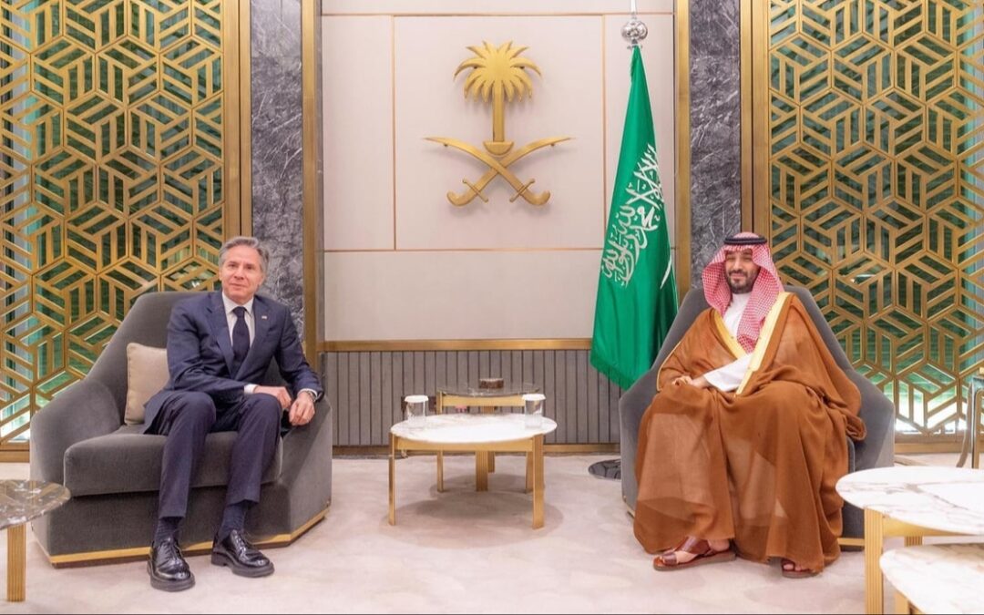 ولي العهد و”بلينكن” يبحثان المستجدات بغزة وجهود وقف العمليات العسكرية