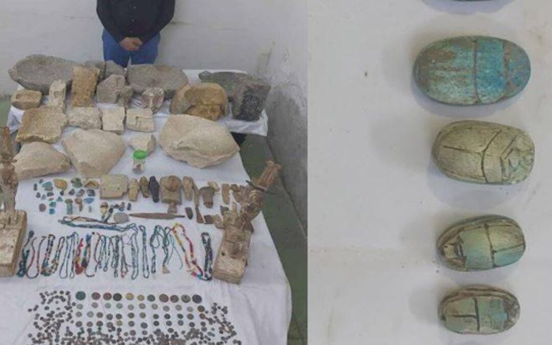 ضمنها توابيت وموميـاوات .. مصر تضبط 1118 قطعة أثرية فرعونية مسروقة