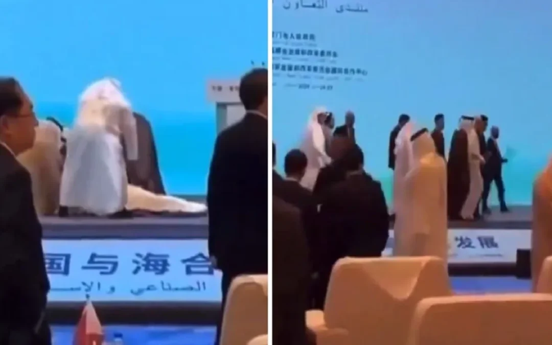 بالفيديو.. وزير التجارة الكويتي يتعرّض لحالة إرهاق خلال كلمته بالمنتدى الخليجي – الصيني