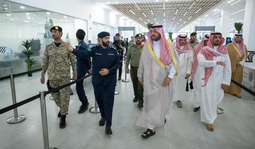 أمير الشمالية يتفقّد الخدمات المقدمة لحجاج العراق في منفذ جديدة عرعر