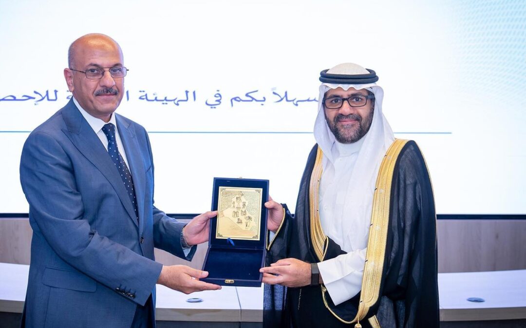 “الدوسري” يستضيف رئيس هيئة الإحصاء العراقية ويبحثان تعزيز التعاون المشترك