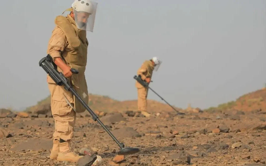 خلال أسبوع.. “مسام” ينتزع 882 لغمًا في اليمن