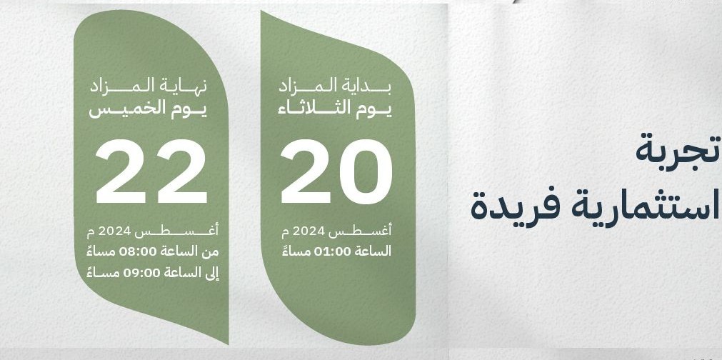 5 فرص عقارية في مزاد “وافر”