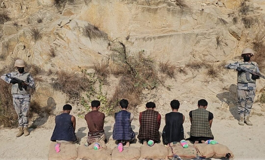 حرس الحدود جازان .. يُحبط عمليتي تهريب 420 كجم قات