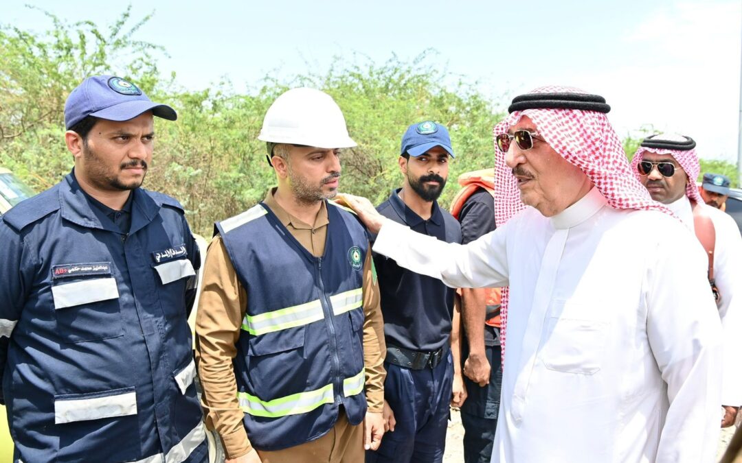 أمير جازان يتفقد عددًا من محافظات وقرى المنطقة المتضررة من الأمطار