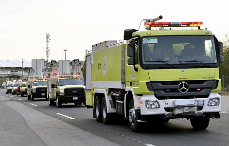 الدفاع المدني يحض على أخذ الحيطة عند هطول الأمطار