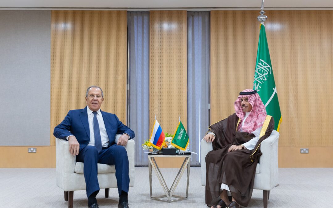 وزير الخارجية يلتقي نظيره الروسي