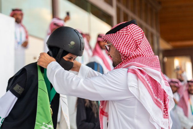 الألعاب السعودية الثالثة: “عبدالله بن فهد” يُتوج الذهب لأبطال الهجن