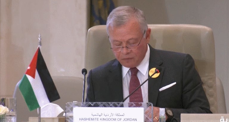 ملك الأردن: المنطقة تعيش “مأساة” تستدعي تحركًا فوريًا لوقفها