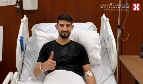 لاعب المنتخب “الخضراوي” يجري جراحة ناجحة بمستشفى سليمان الحبيب بالخبر