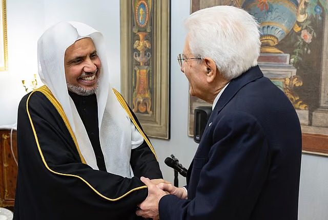 رئيس إيطاليا يستقبل الأمينَ العام لرابطة العالم الإسلامي