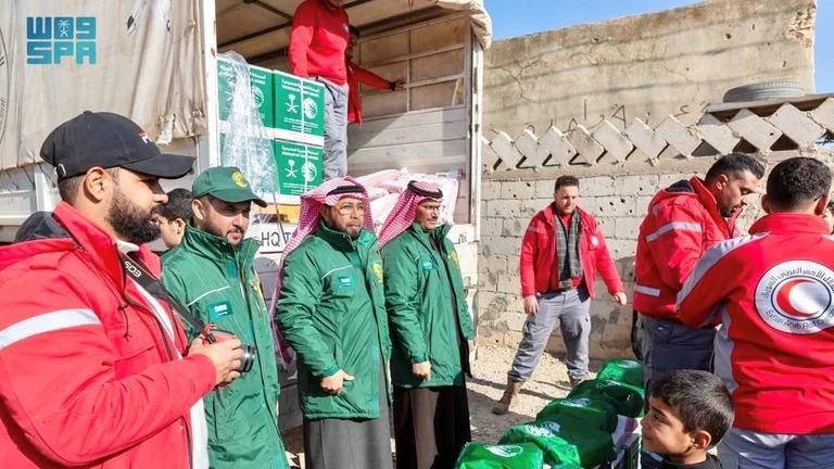 “إغاثي الملك” يوزّع مساعدات متنوّعة في نصيب بدرعا السورية