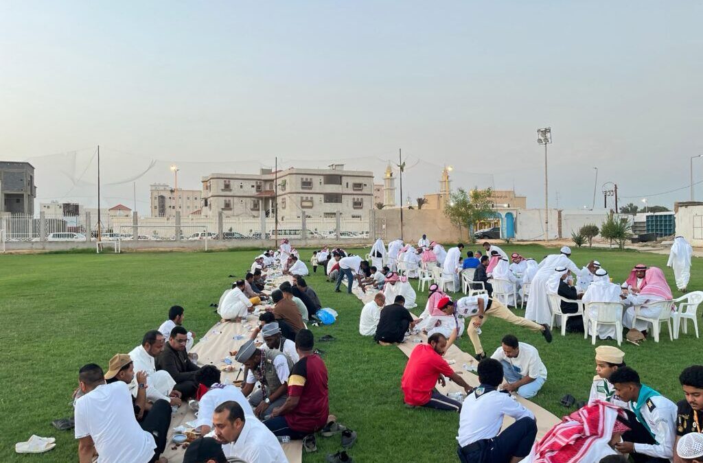 الإفطار الجماعي في أبوعريش بنادي اليرموك