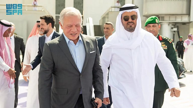 ملك الأردن يغادر جدة