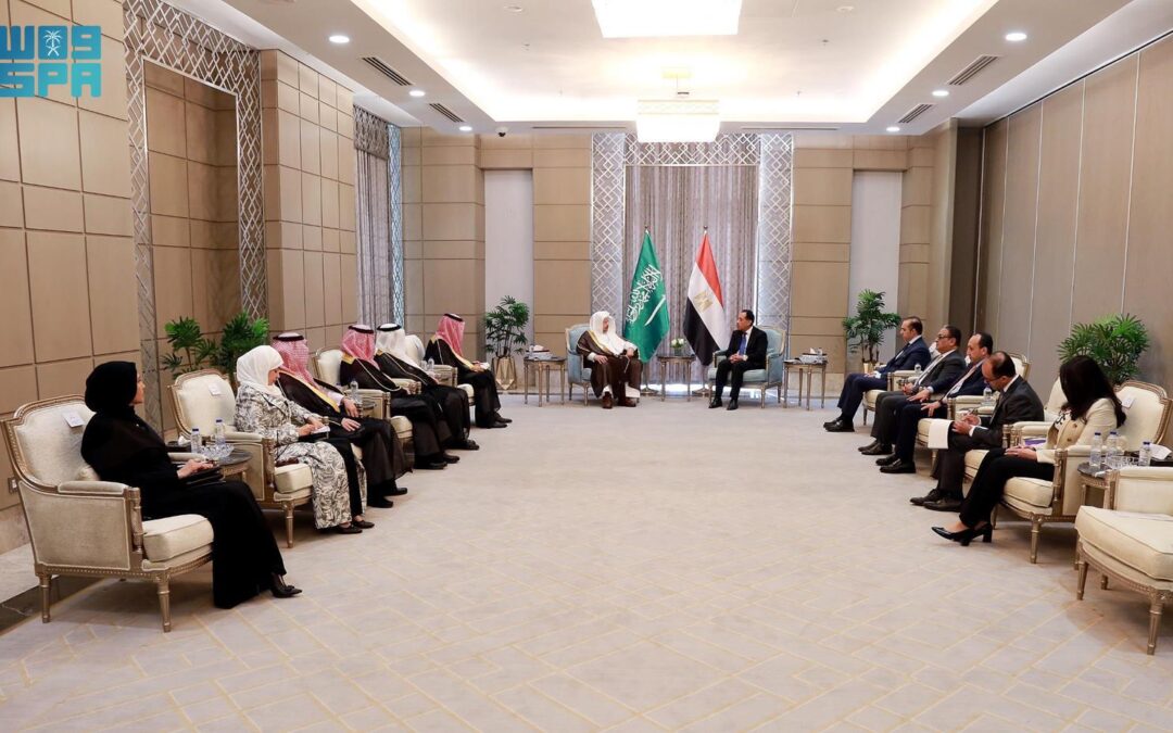 رئيس مجلس الشورى يلتقي رئيس وزراء مصر