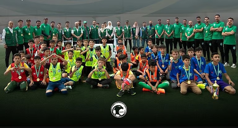 استمر 5 أعوام.. الاتحاد السعودي يختتم برنامجه الرياضي في مخيم الزعتري بالأردن