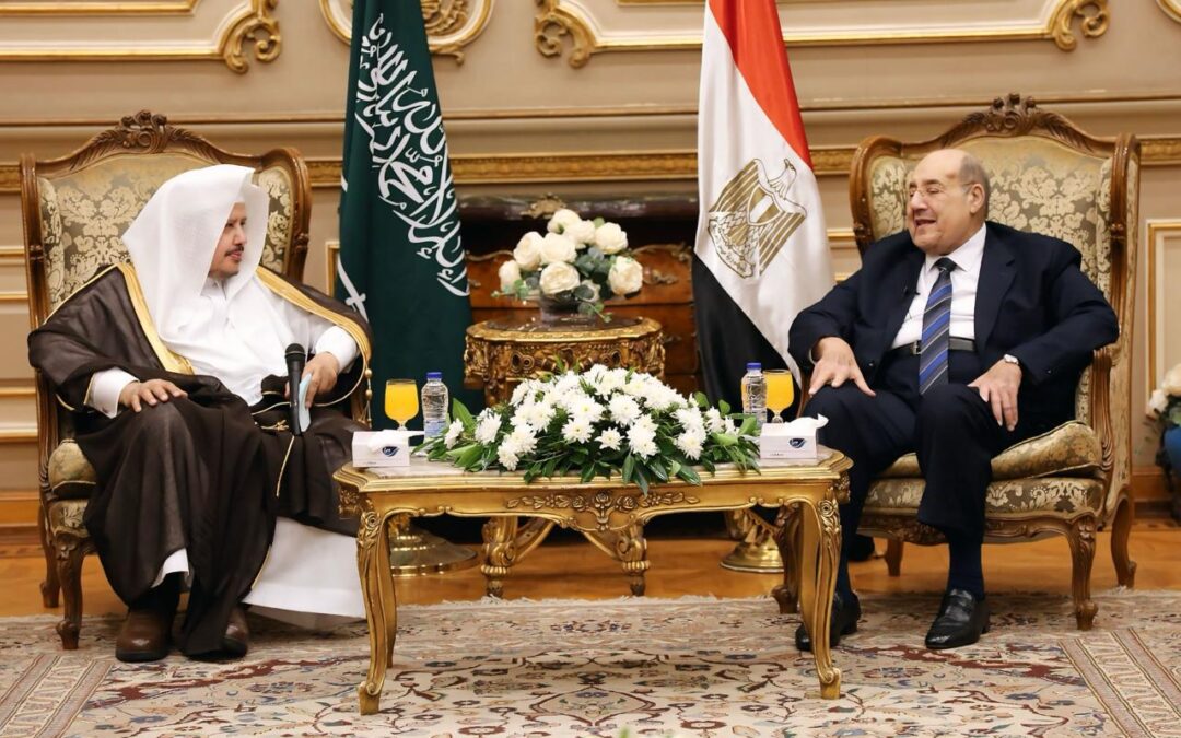 “رئيس مجلس الشورى” يلتقي رئيس مجلس الشيوخ المصري