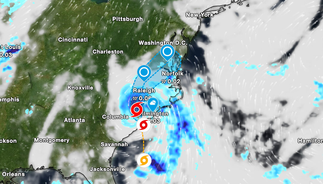 العاصفة المدارية “شانتال” تضرب ولاية كارولاينا الجنوبية الأمريكية