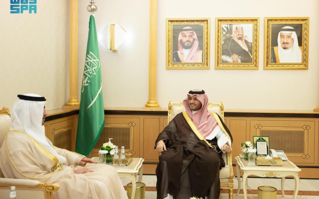 تركي بن محمد بن فهد يستقبل سفير دولة الإمارات لدى المملكة