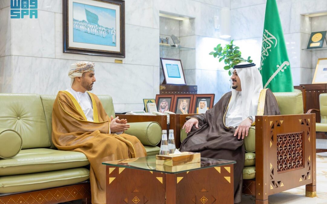 نائب أمير الرياض يستقبل سفير سلطنة عمان المعيَّن حديثًا لدى المملكة