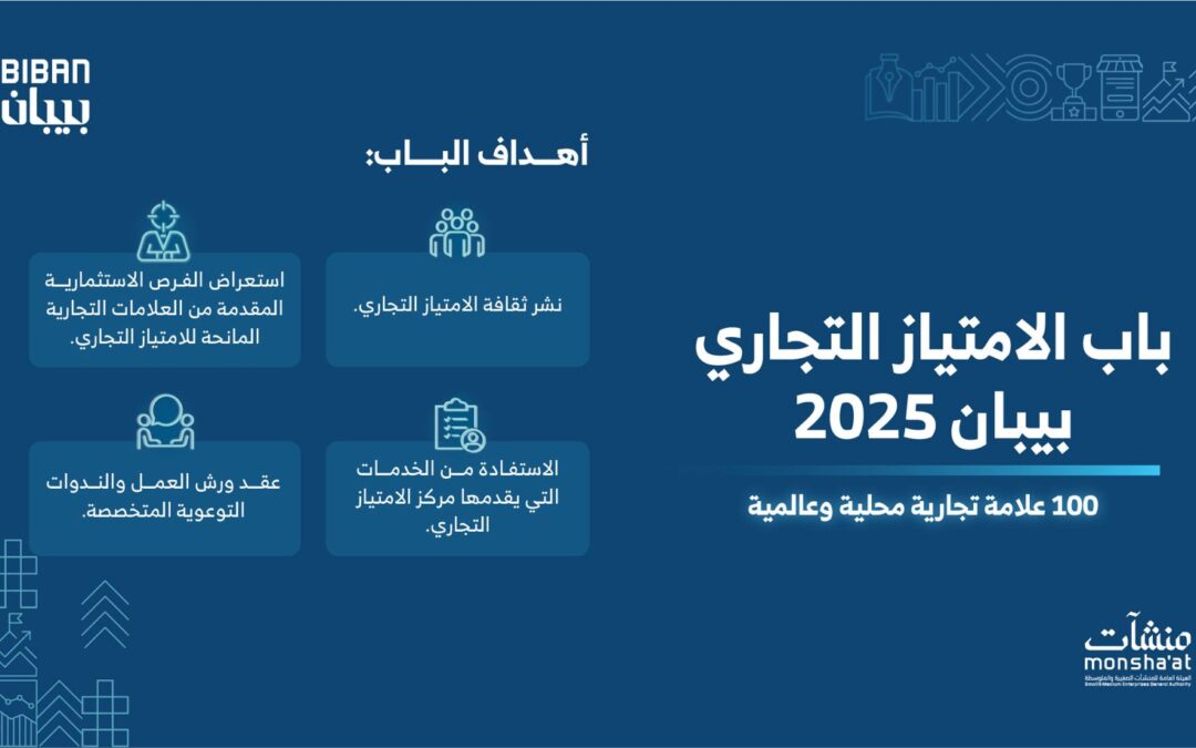 “100 علامة محلية وعالمية” تمنح امتيازها التجاري في”بيبان 2025″