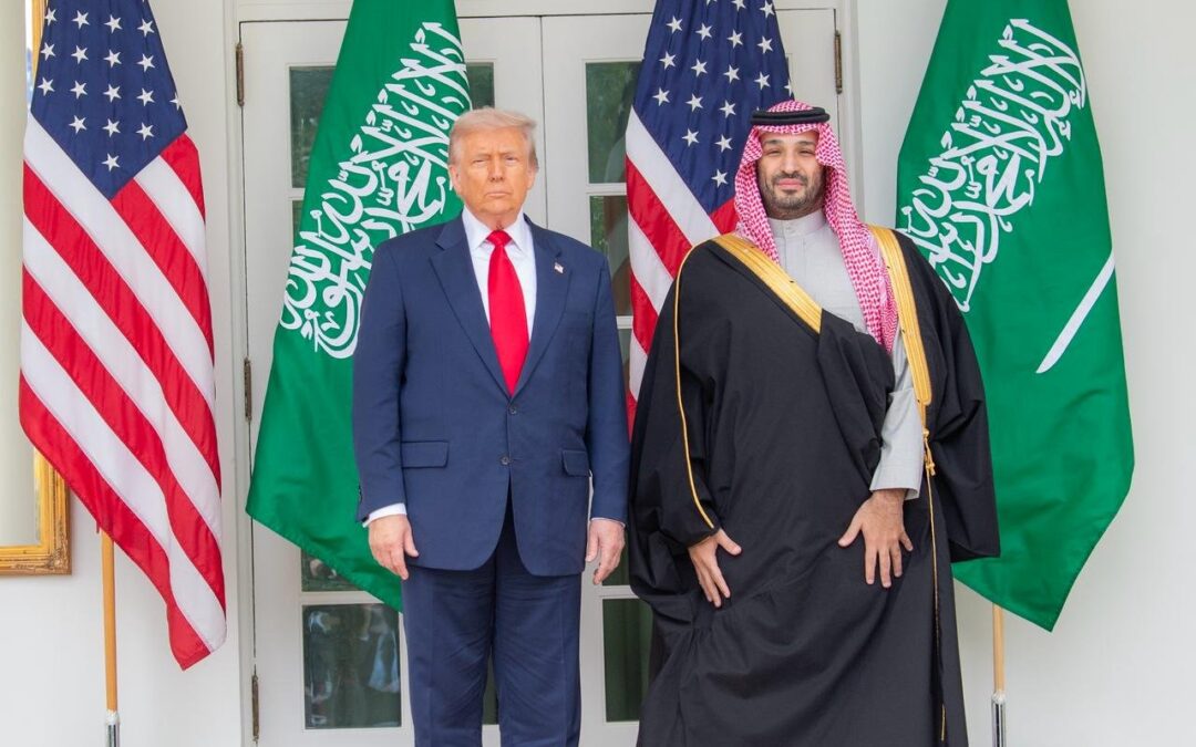 ولي العهد يبعث برقية شكر لرئيس الولايات المتحدة الأمريكية إثر مغادرته واشنطن