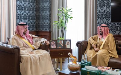 “أمير الجوف” يستضيف رئيس المجلس التأسيسي للقطاع الصحي الشمالي