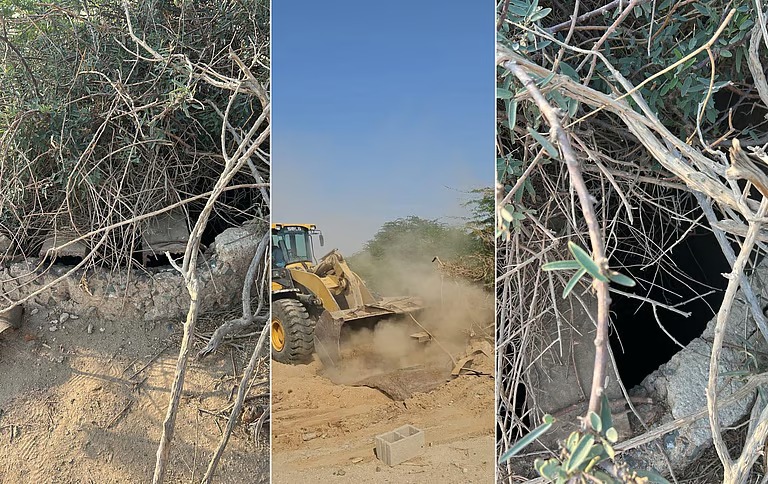 “بيئة العاصمة المقدسة” تردم بئرًا مكشوفة بمحافظة بحرة