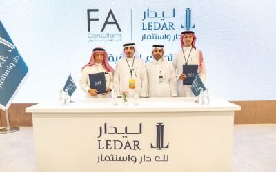 “ليدار للاستثمار” توقّع اتفاقية مع فارس الفارس للاستشارات الهندسية لتصميم مشروع “برج ليدار” على طريق الملك سلمان بالرياض