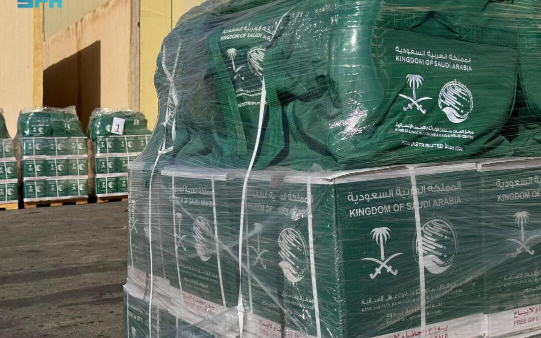 وصول الطائرة الإغاثية السعودية الـ 77 لإغاثة الشعب الفلسطيني في قطاع غزة