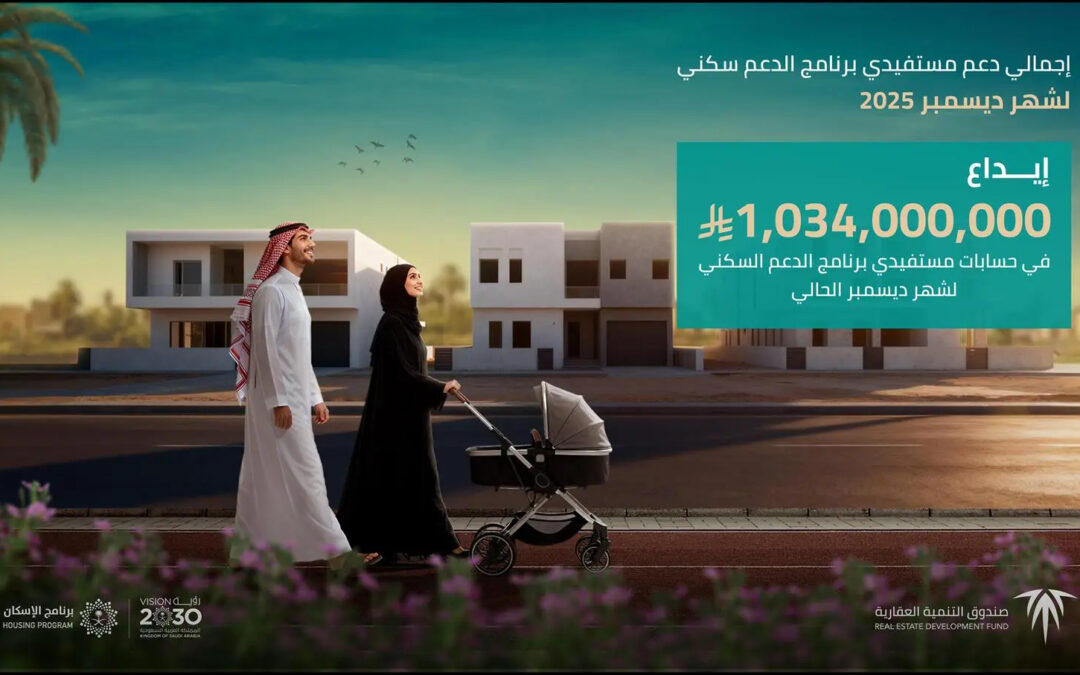 “الصندوق العقاري” يودع مليارًا و34 مليون ريال لمستفيدي الدعم السكني