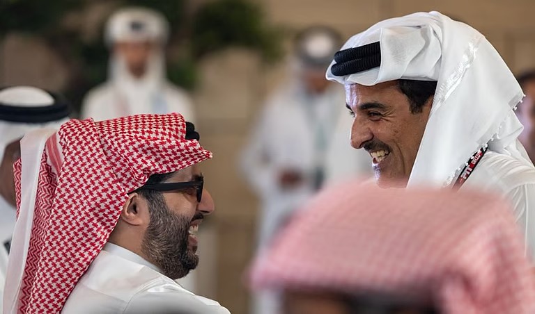 أمير قطر يلتقي رئيس هيئة الترفيه