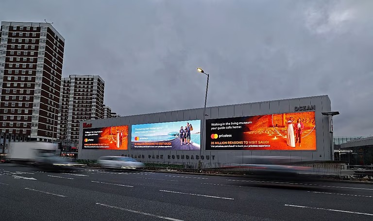“السياحة السعودية” تزيّن أشهر ساحات لندن ضمن حملة “ماستركارد” العالمية